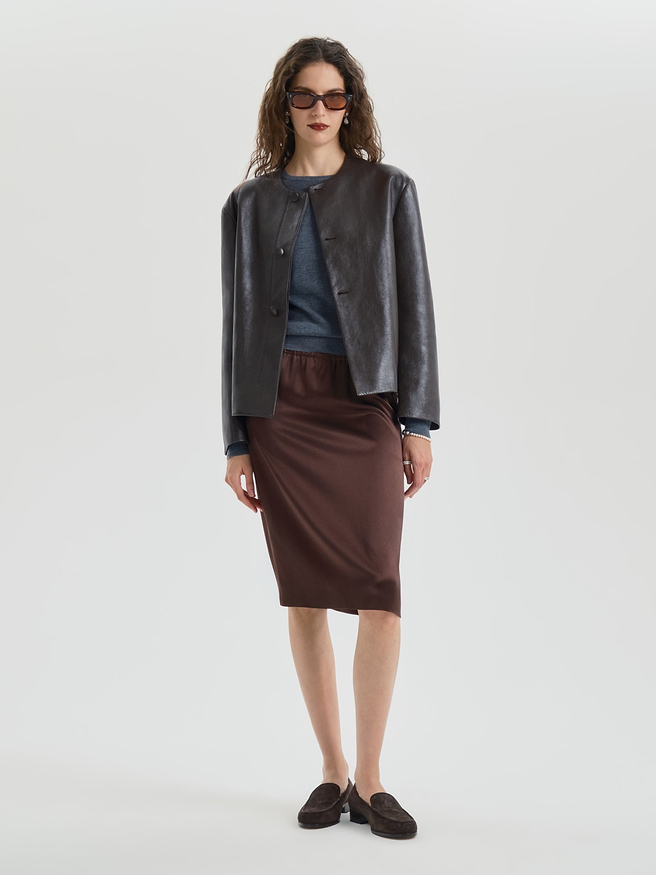 Oritihia Jacket in Leather - AFLALO