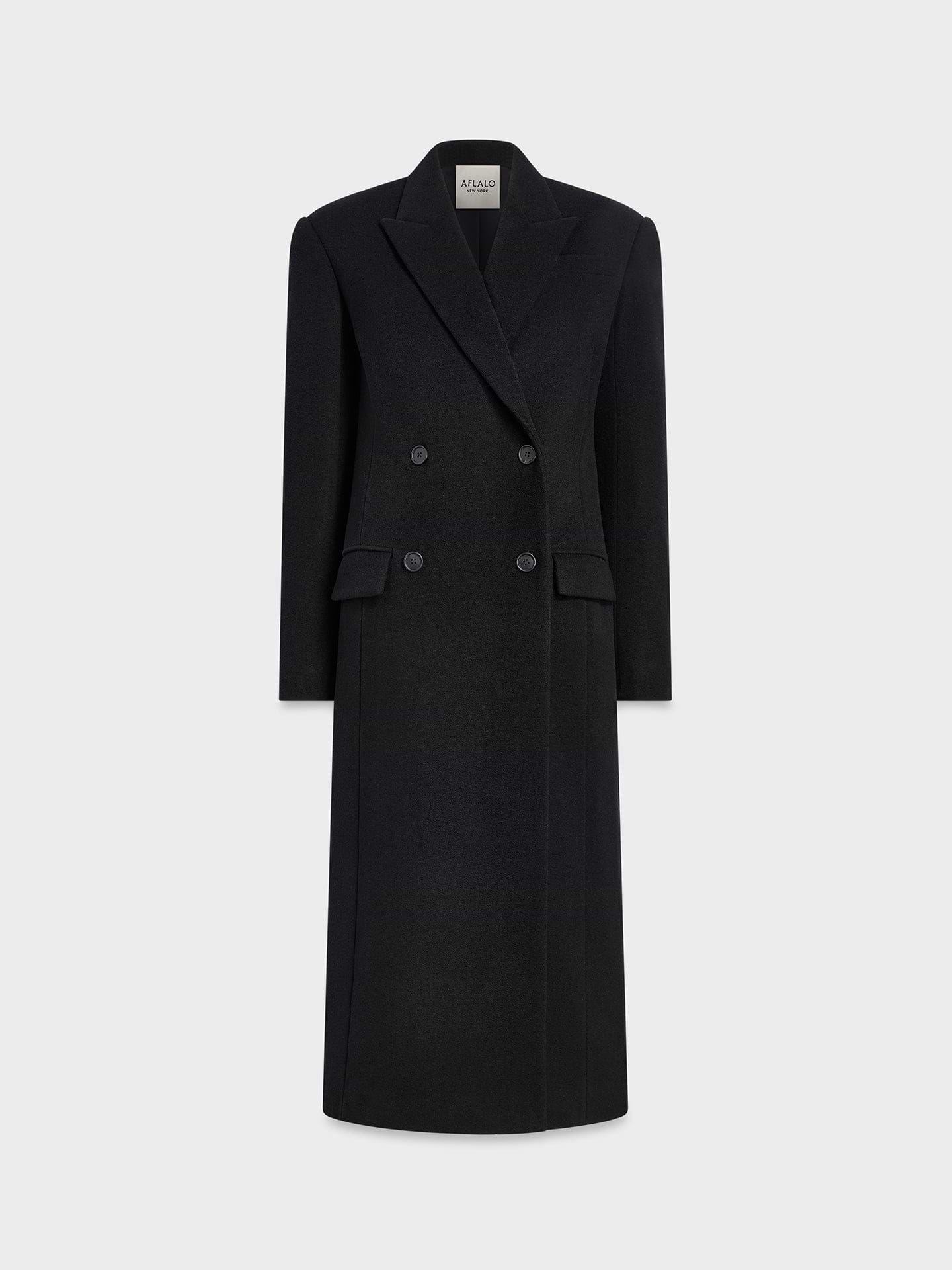 Obelisk Coat in Cashmere - AFLALO