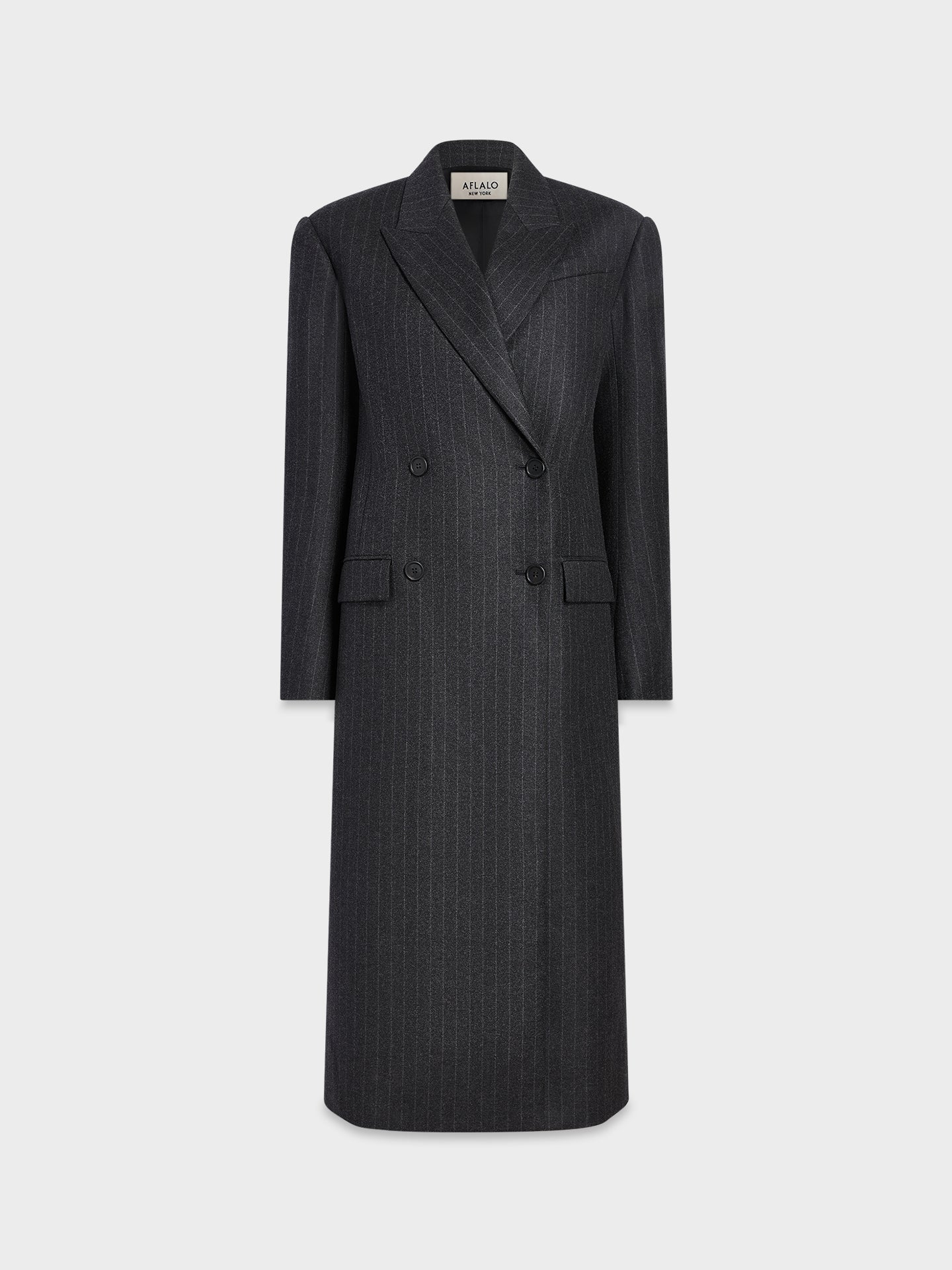Obelisk Coat in Wool Cashmere - AFLALO