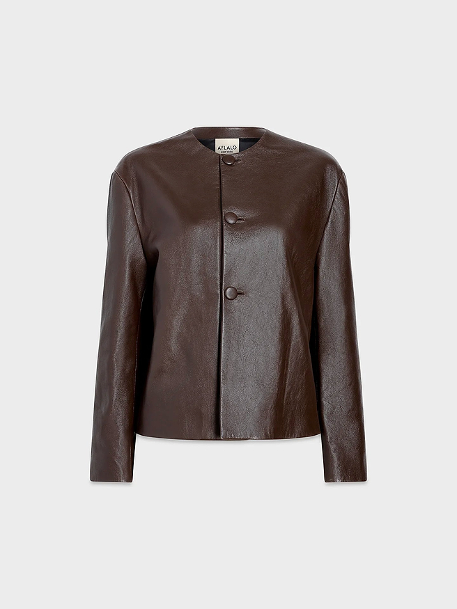Oritihia Jacket in Leather - AFLALO