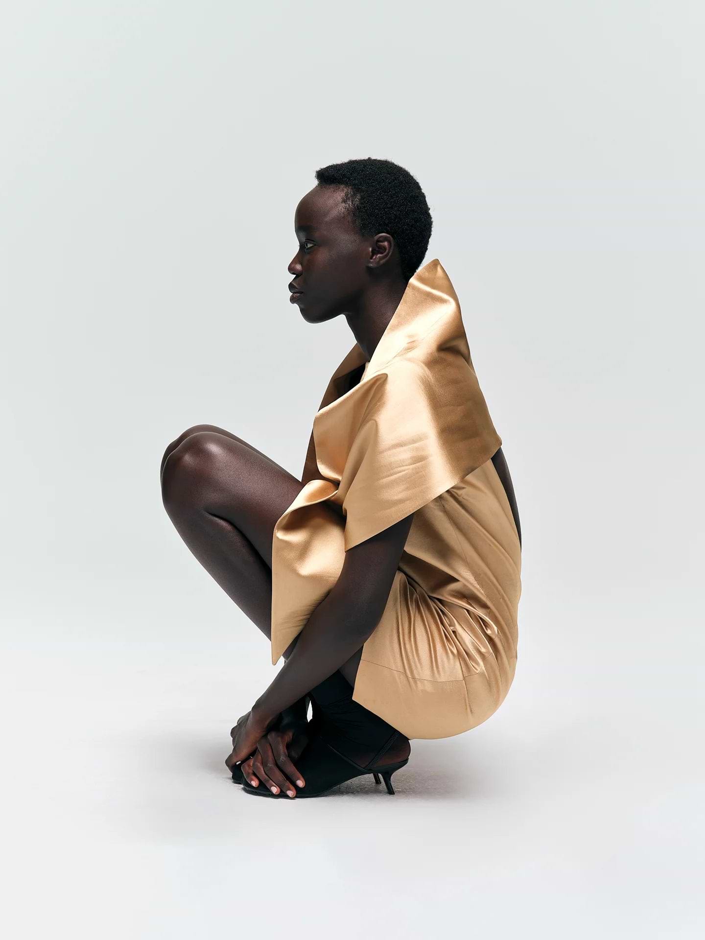 Daqi Dress in Silk - AFLALO