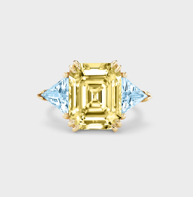 Canary Ida Ring in Gold