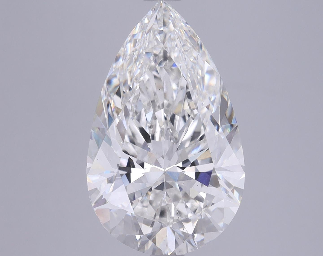 5.43 Carat Pear Shaped Ideal Cut VS2 GIA Certified Lab Grown Diamond