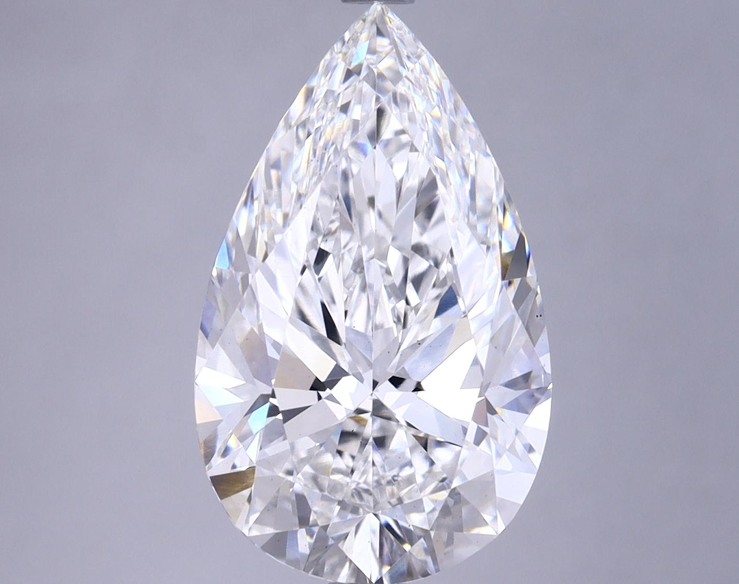 4.7 Carat Pear Shaped Very Good Cut VS2 GIA Certified Lab Grown Diamond