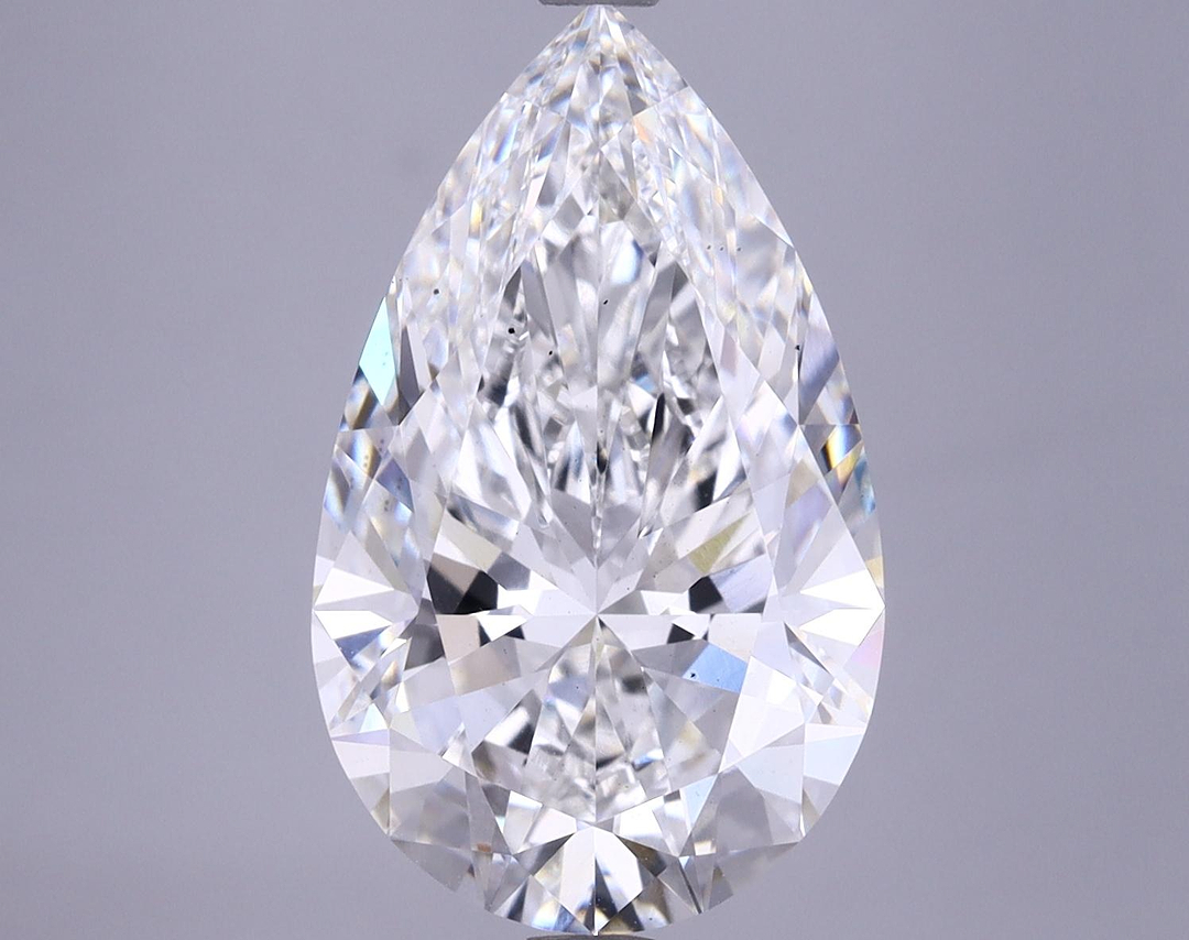 5.67 Carat Pear Shaped Ideal Cut SI1 GIA Certified Lab Grown Diamond