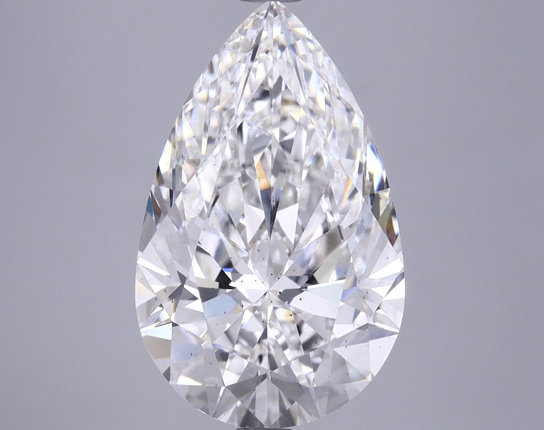 4.7 Carat Pear Shaped Ideal Cut SI1 IGI Certified Lab Grown Diamond