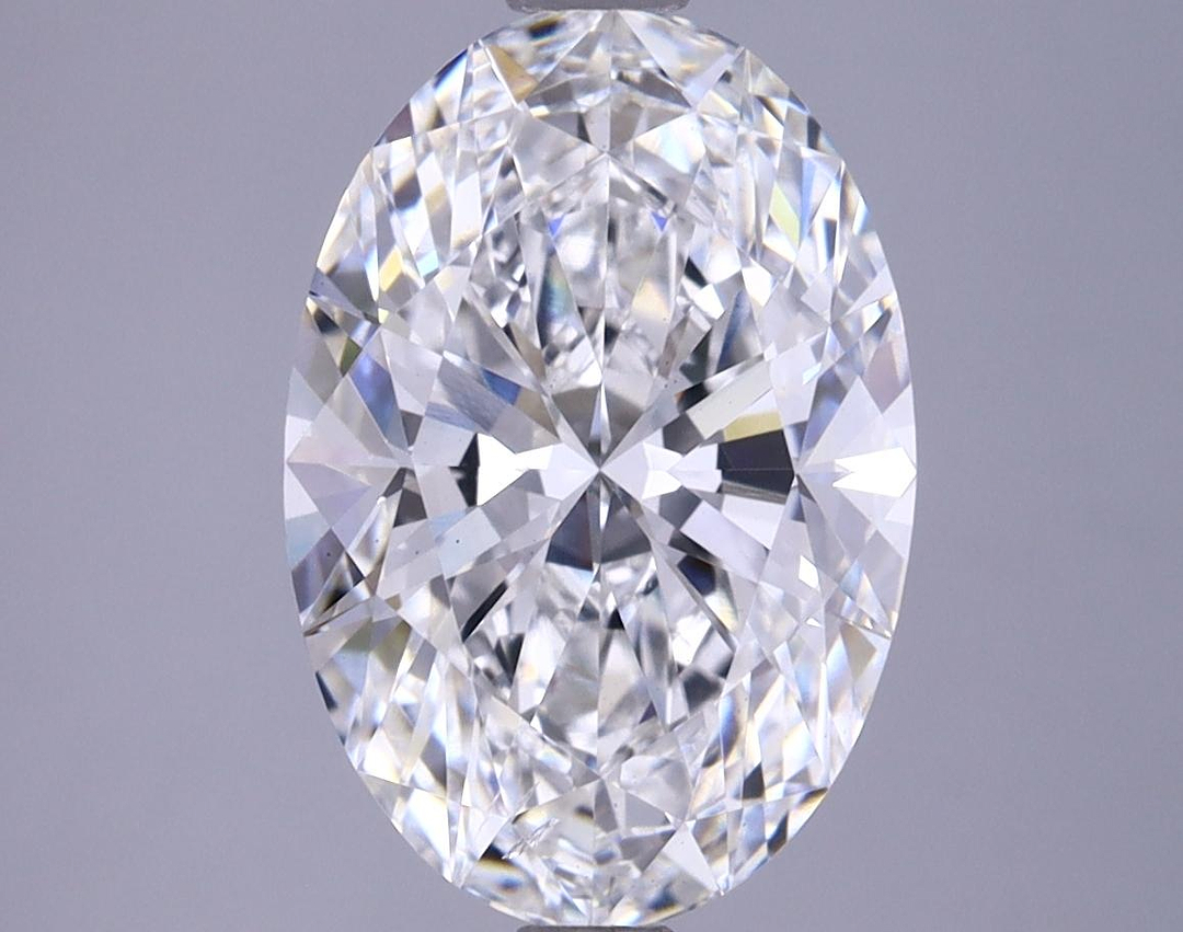 3.45 Carat Oval Shaped Ideal Cut SI1 IGI Certified Lab Grown Diamond