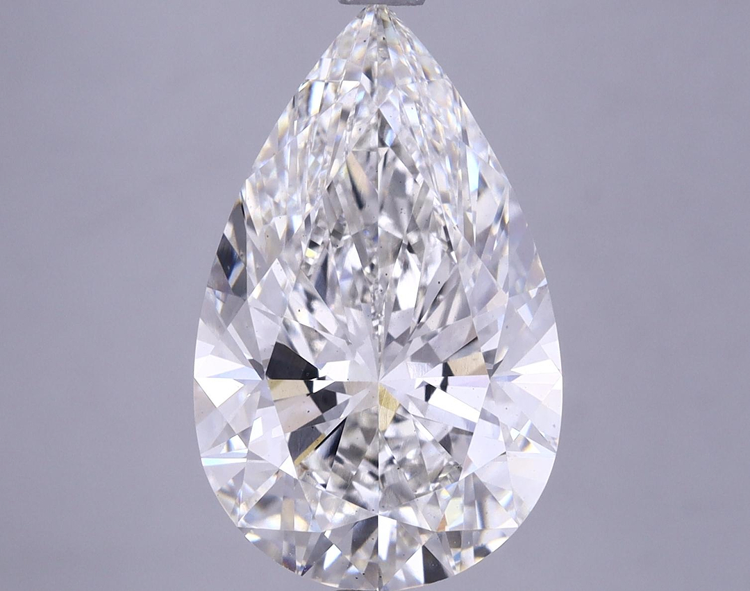 6.04 Carat Pear Shaped Ideal Cut VS2 IGI Certified Lab Grown Diamond