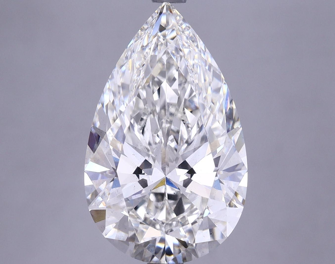 4.22 Carat Pear Shaped Ideal Cut SI1 IGI Certified Lab Grown Diamond