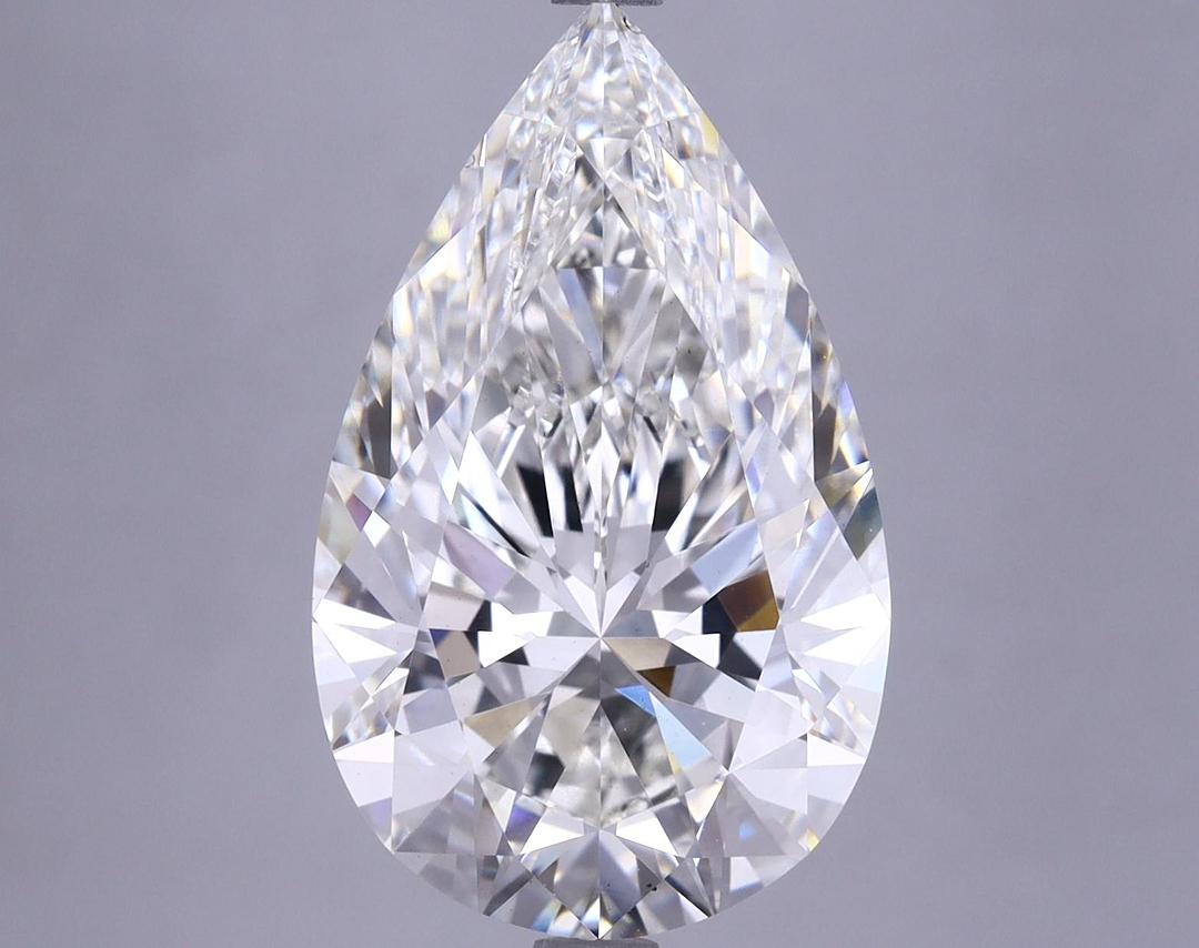 6.14 Carat Pear Shaped Ideal Cut VS1 IGI Certified Lab Grown Diamond