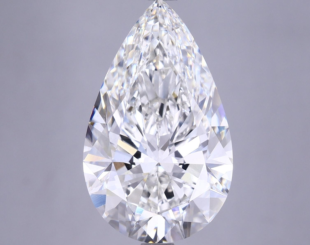 5.69 Carat Pear Shaped Ideal Cut VS1 IGI Certified Lab Grown Diamond