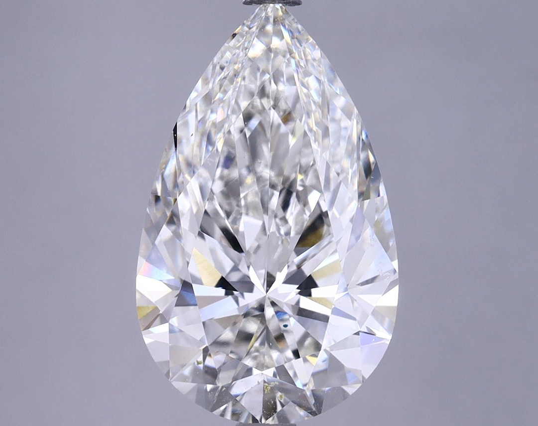 4.93 Carat Pear Shaped Ideal Cut VVS2 IGI Certified Lab Grown Diamond