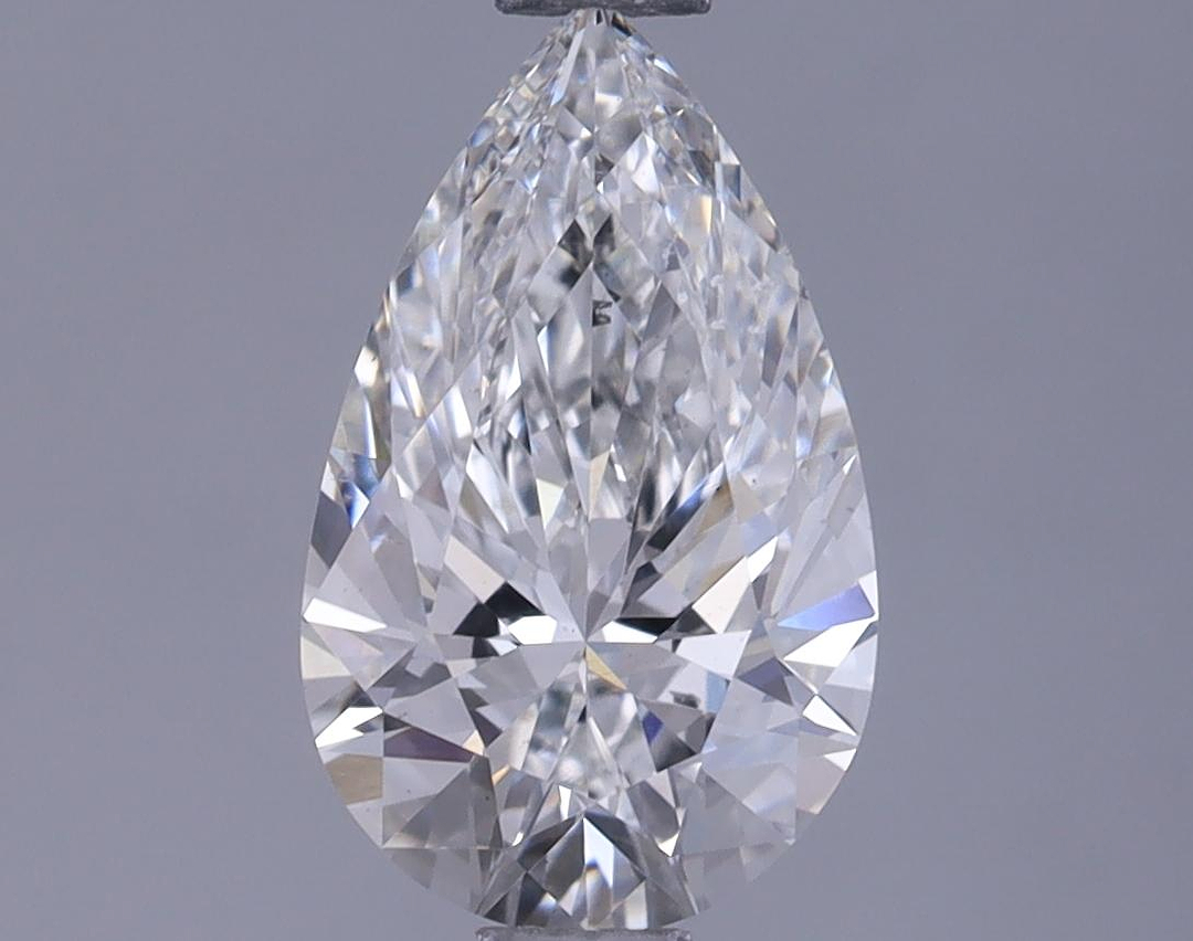 1.08 Carat Pear Shaped Ideal Cut SI1 IGI Certified Lab Grown Diamond