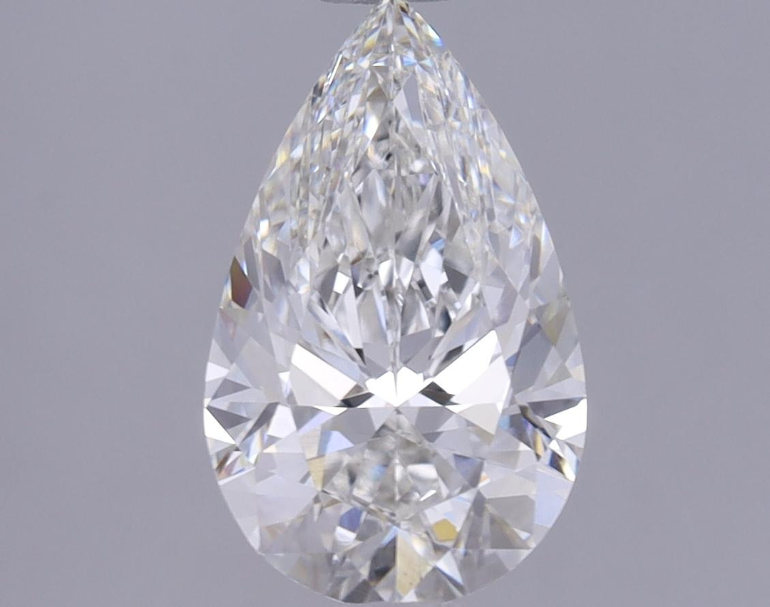 1.26 Carat Pear Shaped Ideal Cut VVS2 IGI Certified Lab Grown Diamond