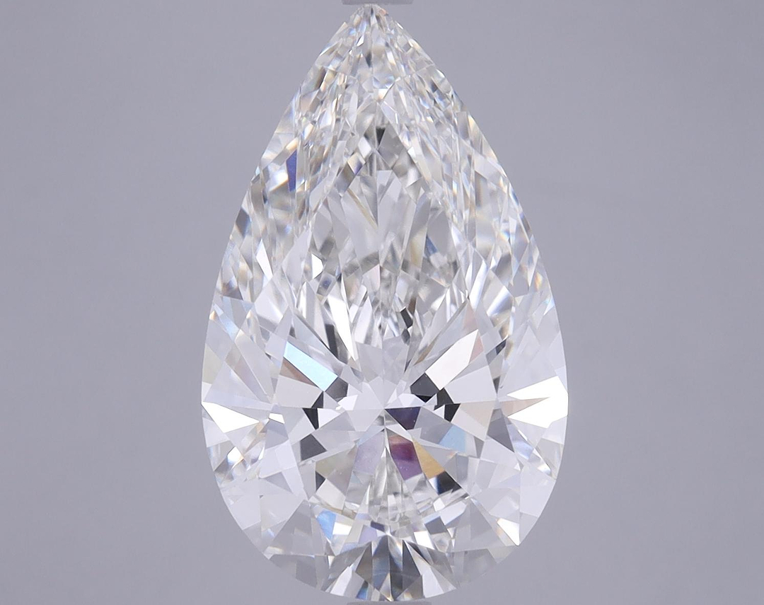 5.37 Carat Pear Shaped Ideal Cut VVS1 GIA Certified Lab Grown Diamond