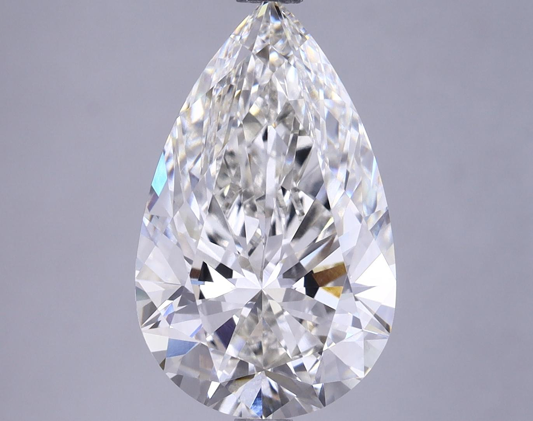 4.57 Carat Pear Shaped Very Good Cut VVS2 GIA Certified Lab Grown Diamond