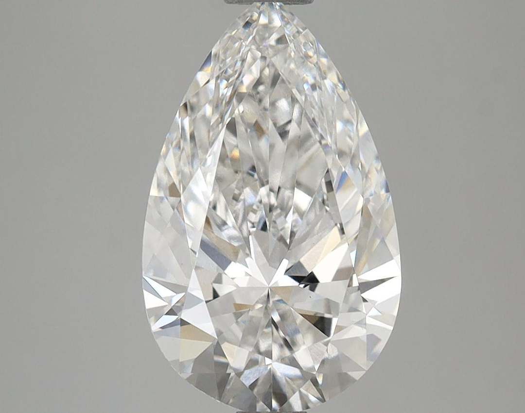 2.85 Carat Pear Shaped Ideal Cut VVS2 IGI Certified Lab Grown Diamond