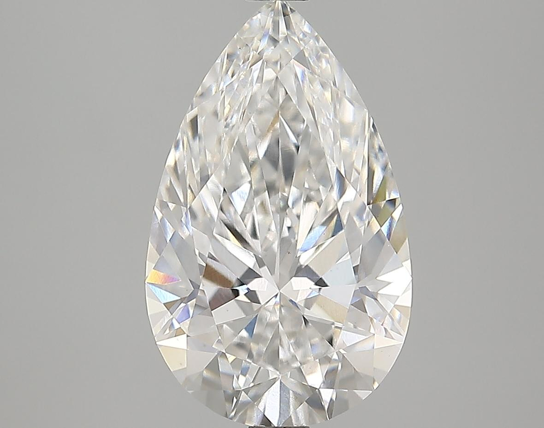 3.69 Carat Pear Shaped Ideal Cut VVS2 IGI Certified Lab Grown Diamond