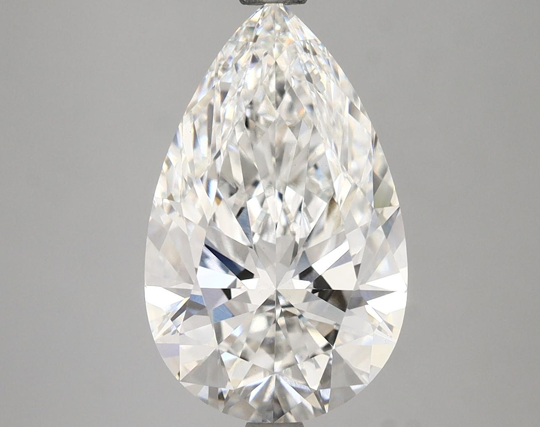 3.82 Carat Pear Shaped Ideal Cut VVS2 IGI Certified Lab Grown Diamond