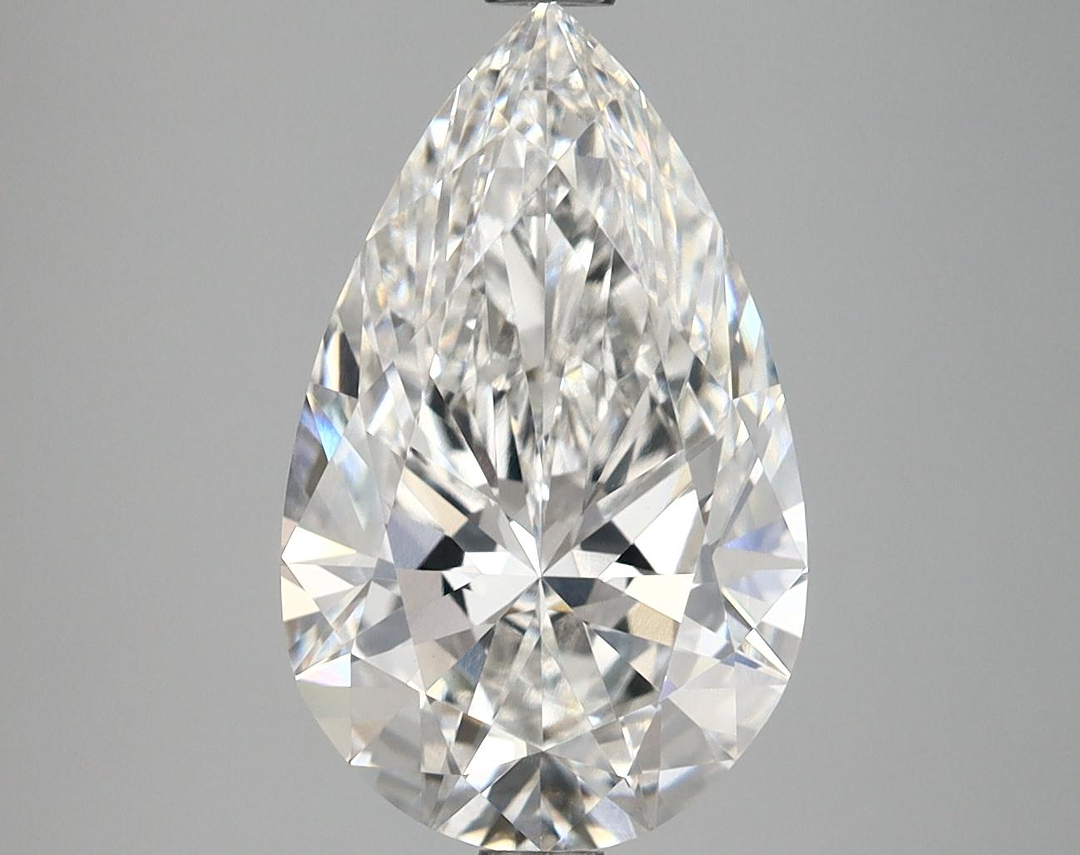 3.68 Carat Pear Shaped Ideal Cut VVS2 IGI Certified Lab Grown Diamond