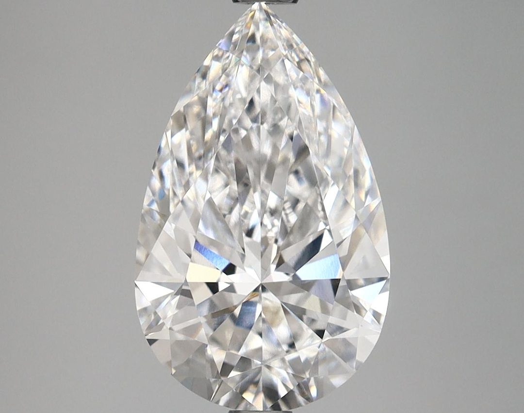 3.38 Carat Pear Shaped Ideal Cut VVS2 IGI Certified Lab Grown Diamond