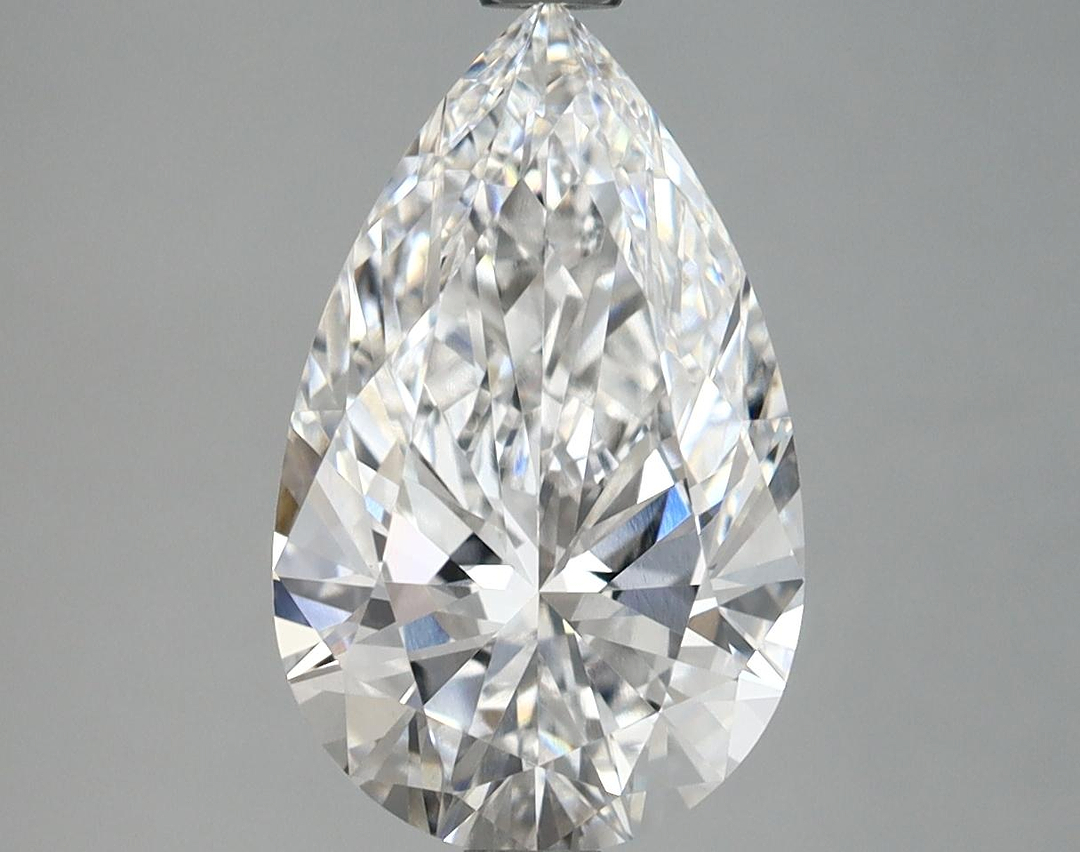 2.97 Carat Pear Shaped Ideal Cut VVS2 IGI Certified Lab Grown Diamond