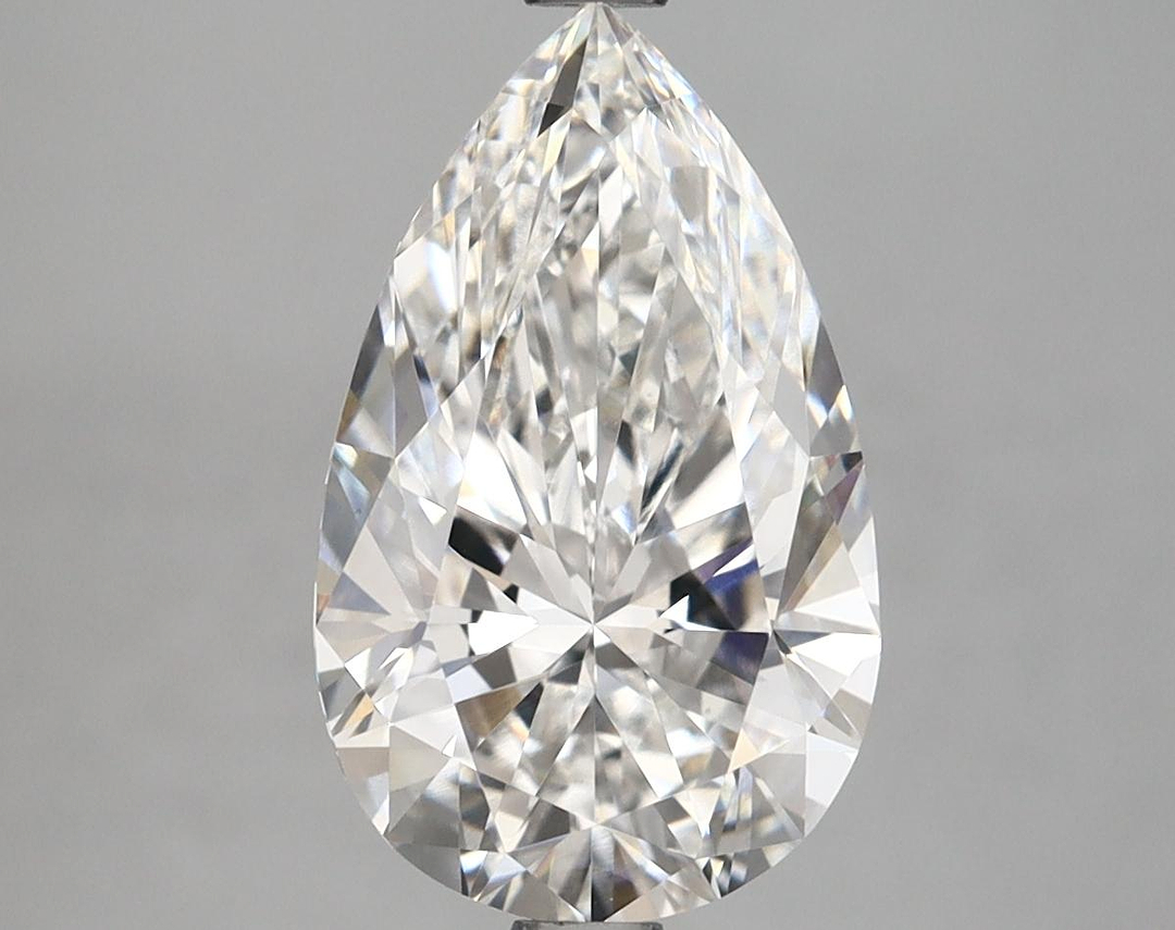 3.13 Carat Pear Shaped Ideal Cut VVS2 IGI Certified Lab Grown Diamond