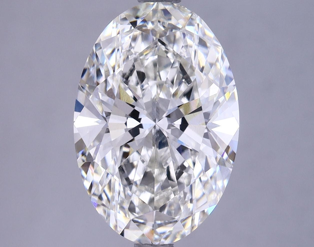 4.12 Carat Oval Shaped Ideal Cut VVS2 GIA Certified Lab Grown Diamond