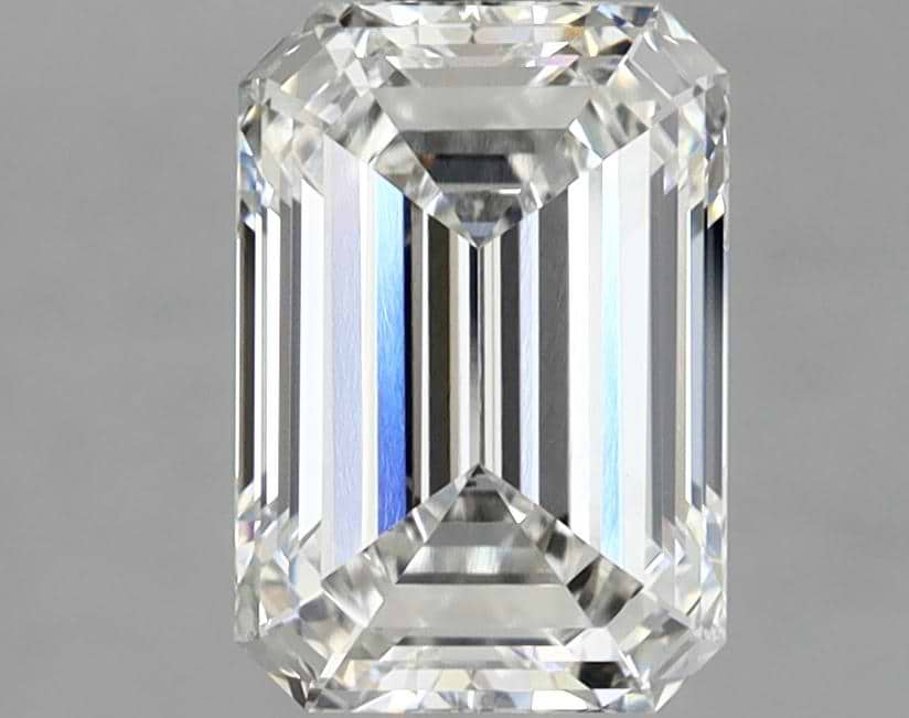 2.05 Carat Emerald Shaped Ideal Cut VVS2 IGI Certified Lab Grown Diamond