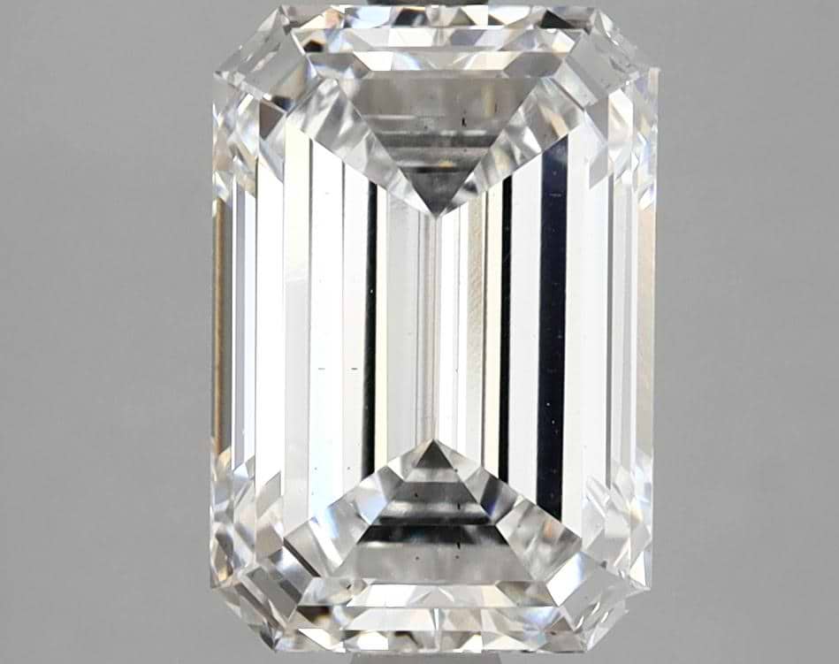 3.04 Carat Emerald Shaped Ideal Cut VS2 IGI Certified Lab Grown Diamond