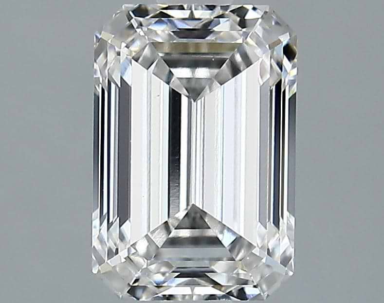 2.09 Carat Emerald Shaped Ideal Cut VVS2 IGI Certified Lab Grown Diamond