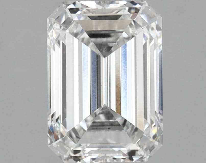 2.03 Carat Emerald Shaped Ideal Cut VVS2 IGI Certified Lab Grown Diamond