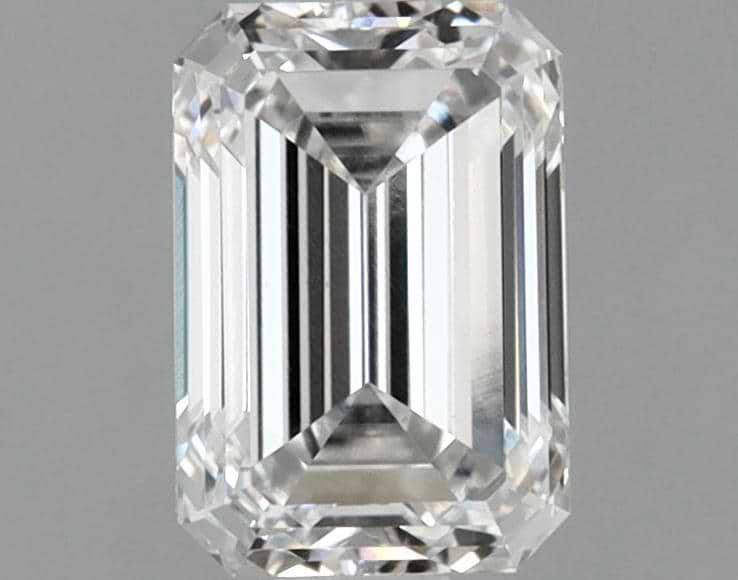 2.54 Carat Emerald Shaped Ideal Cut VVS2 IGI Certified Lab Grown Diamond
