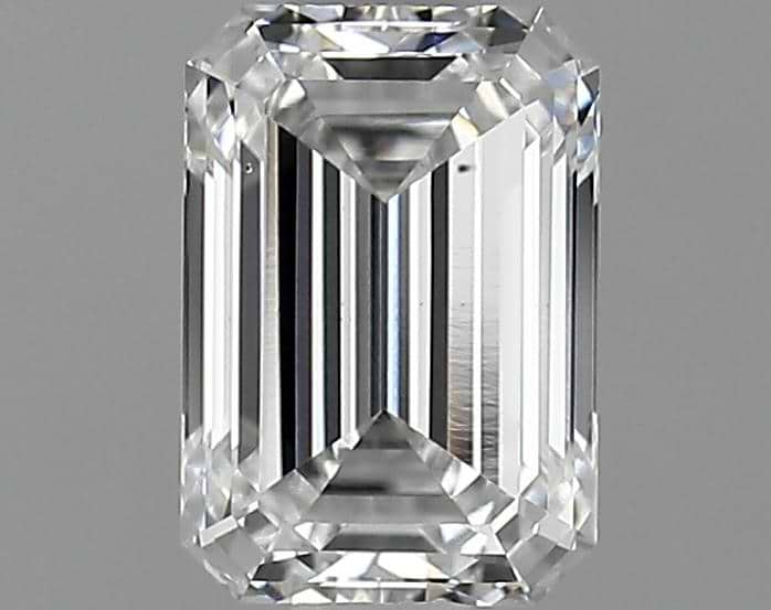 2.51 Carat Emerald Shaped Ideal Cut VVS2 IGI Certified Lab Grown Diamond