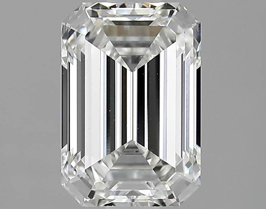 2.51 Carat Emerald Shaped Ideal Cut VVS2 IGI Certified Lab Grown Diamond