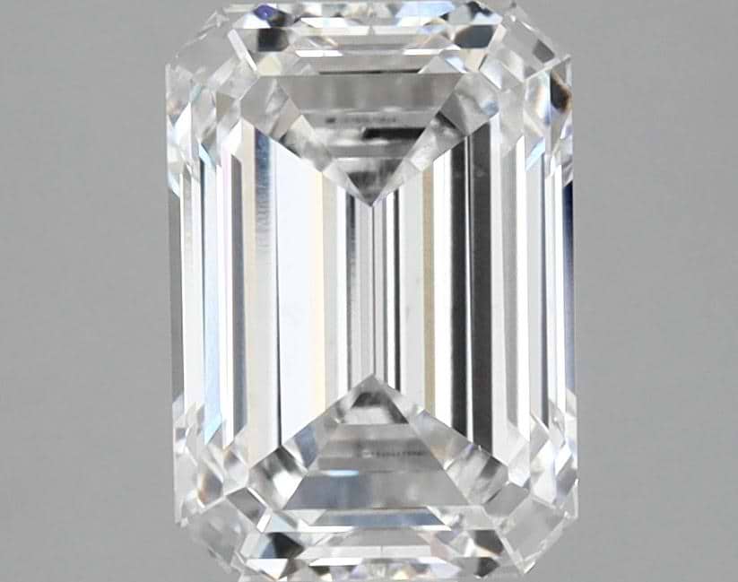 2.1 Carat Emerald Shaped Ideal Cut VVS2 IGI Certified Lab Grown Diamond