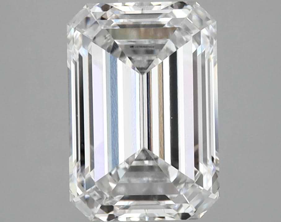 2.61 Carat Emerald Shaped Ideal Cut VVS2 IGI Certified Lab Grown Diamond