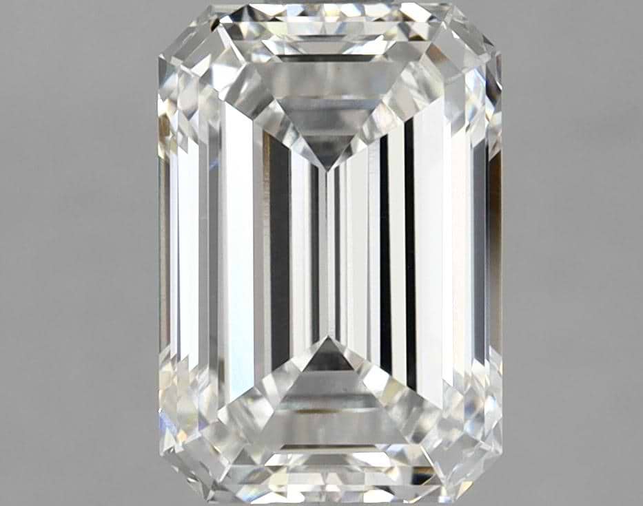 2.06 Carat Emerald Shaped Ideal Cut VVS2 IGI Certified Lab Grown Diamond