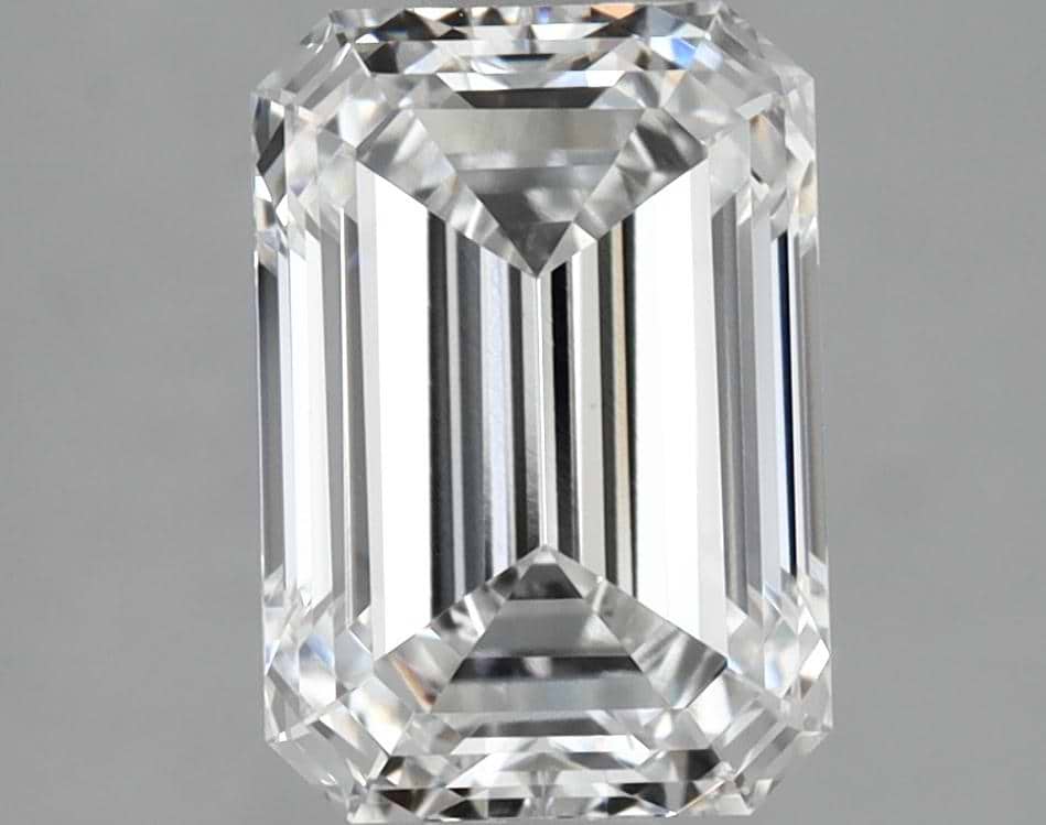 2.57 Carat Emerald Shaped Excellent Cut VVS2 IGI Certified Lab Grown Diamond