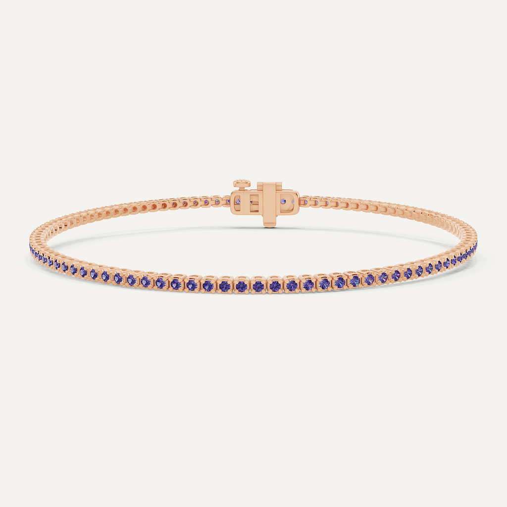【HYERES LOR】25SS★ Essence SL 4 Prong Tennis Bracelet 3mm heart-tennis-bracelet-1-