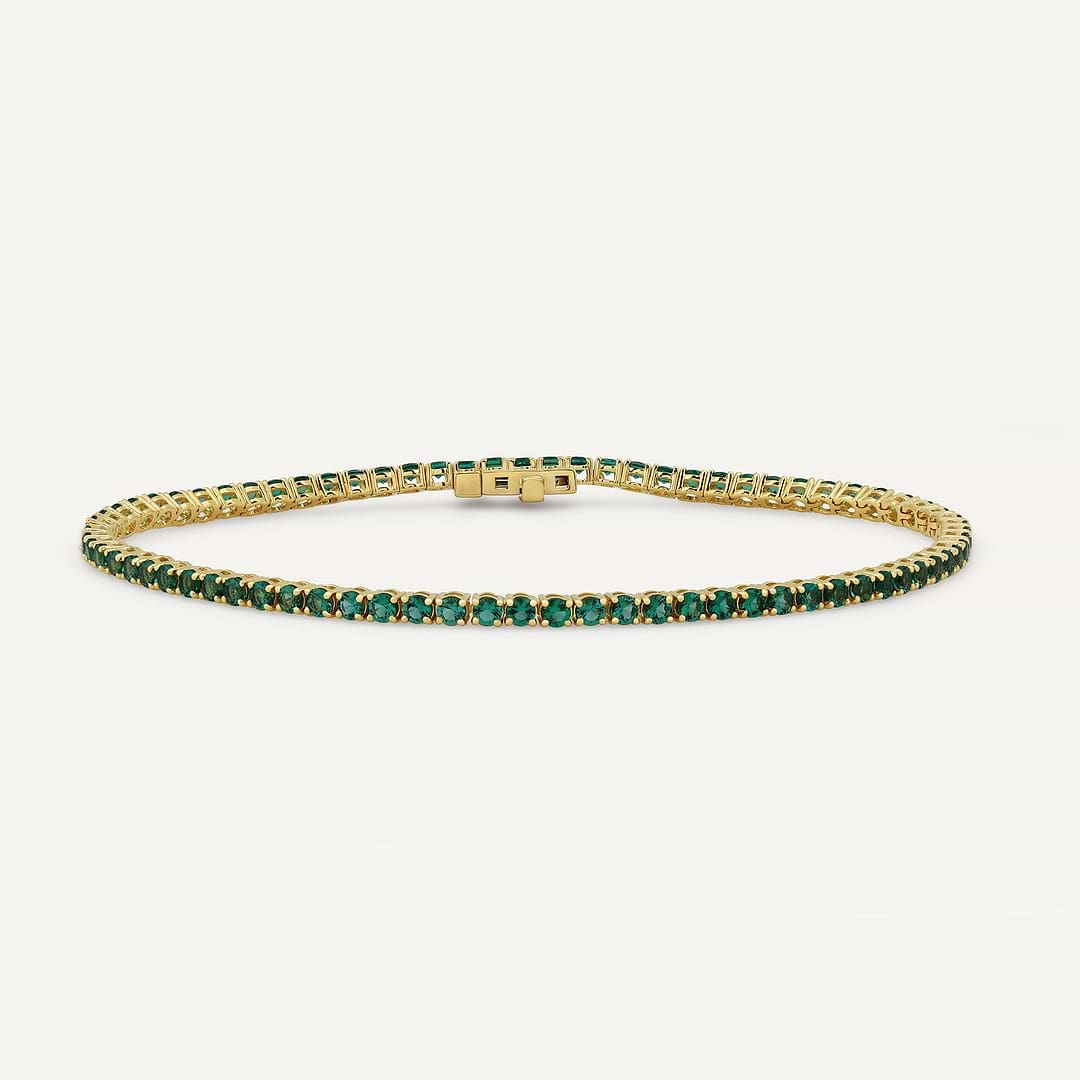_roll_image@SKU:B2412-EMDR03000004Y #metal_silver-with-gold-vermeil+origin_lab-grown+bracelet-length-inches_7
