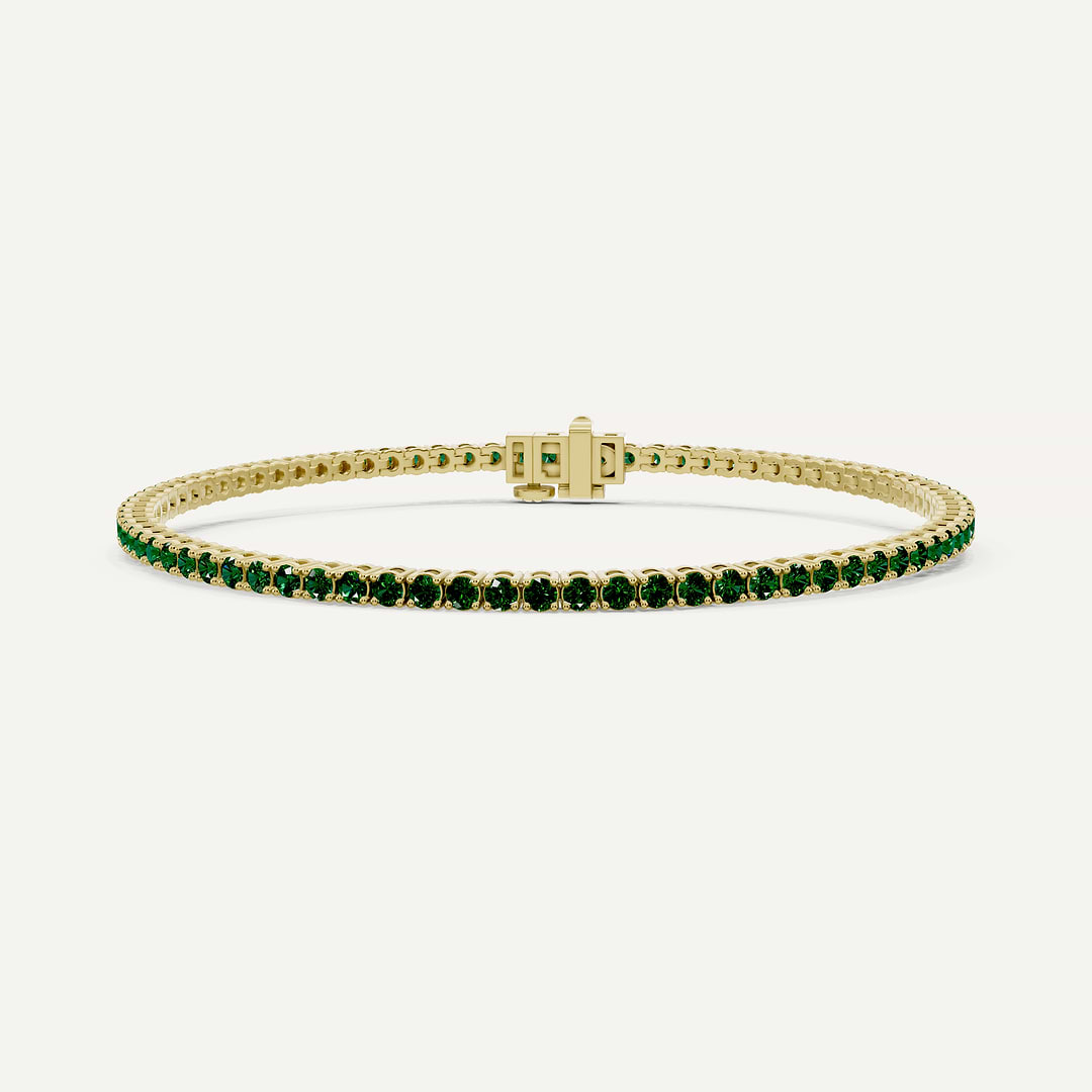 _roll_image@SKU:B2412-EMDR03000004Y #metal_silver-with-gold-vermeil+origin_lab-grown+bracelet-length-inches_8