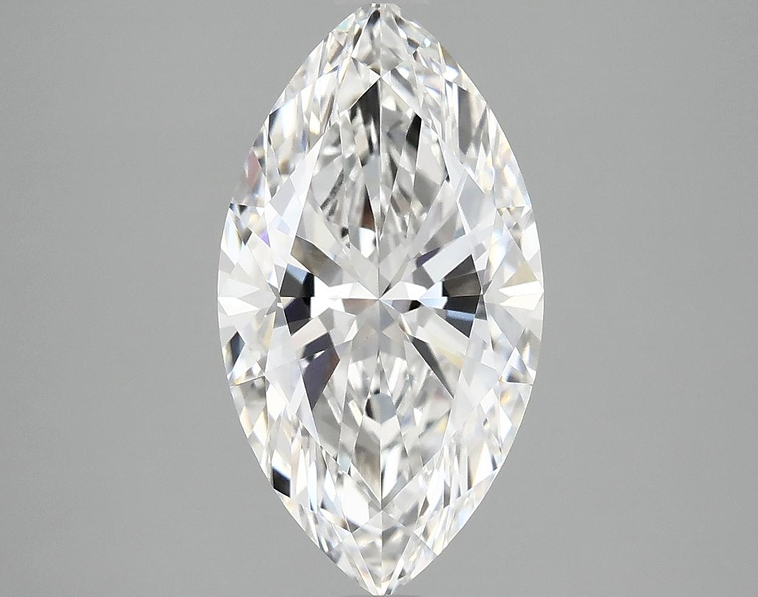 3.02 Carat Marquise Shaped Excellent Cut VVS2 IGI Certified Lab Grown Diamond