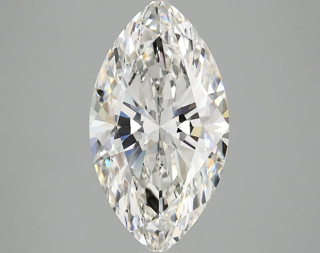 3.04 Carat Marquise Shaped Excellent Cut VVS2 IGI Certified Lab Grown Diamond