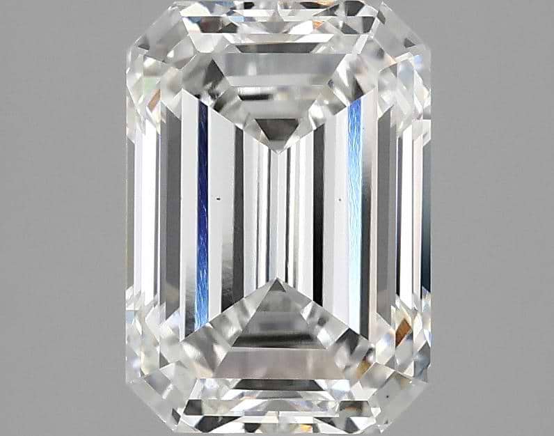 2.42 Carat Emerald Shaped Ideal Cut VS1 IGI Certified Lab Grown Diamond