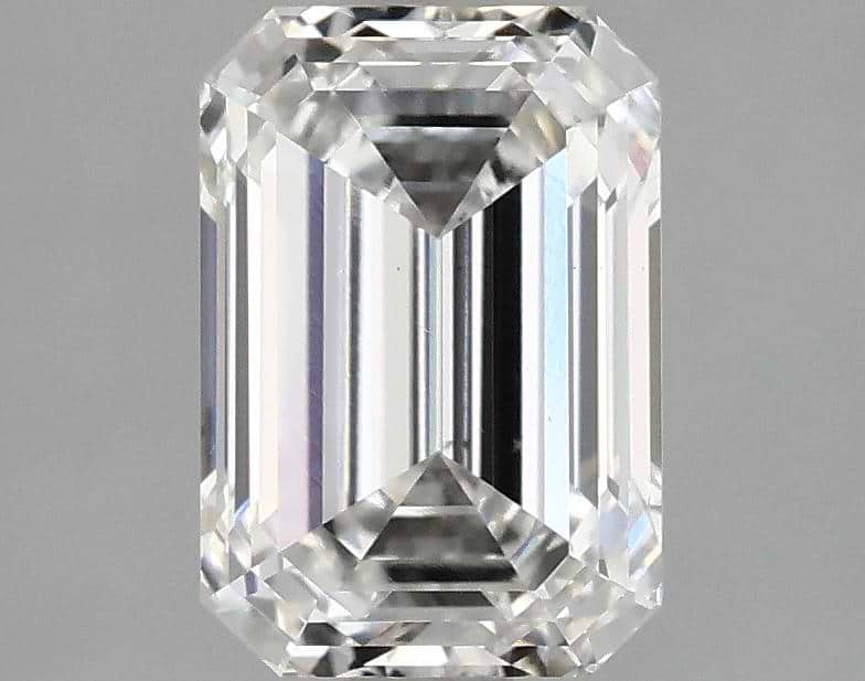 2.1 Carat Emerald Shaped Ideal Cut VS1 IGI Certified Lab Grown Diamond
