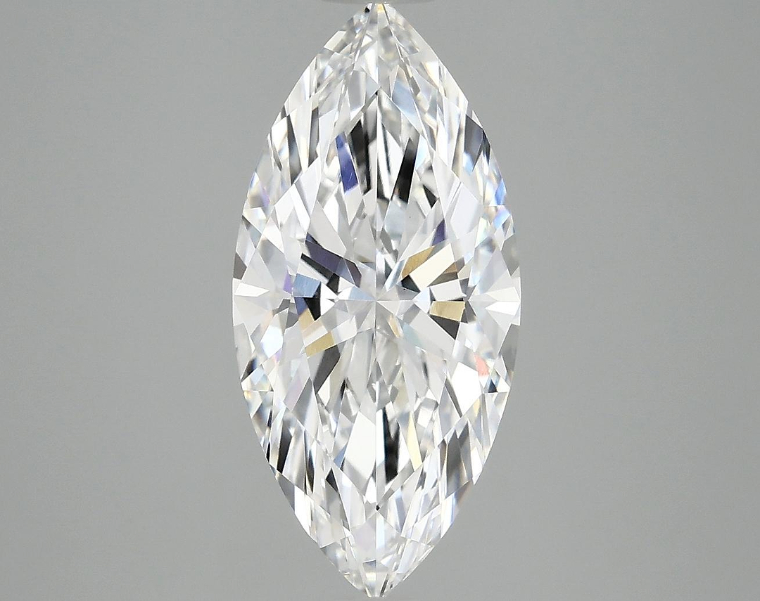 3.1 Carat Marquise Shaped Excellent Cut VVS2 IGI Certified Lab Grown Diamond