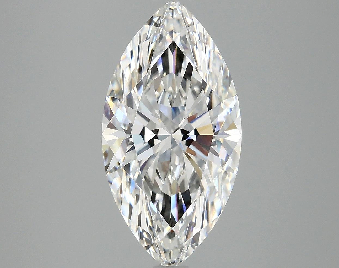 3.09 Carat Marquise Shaped Ideal Cut VVS2 IGI Certified Lab Grown Diamond