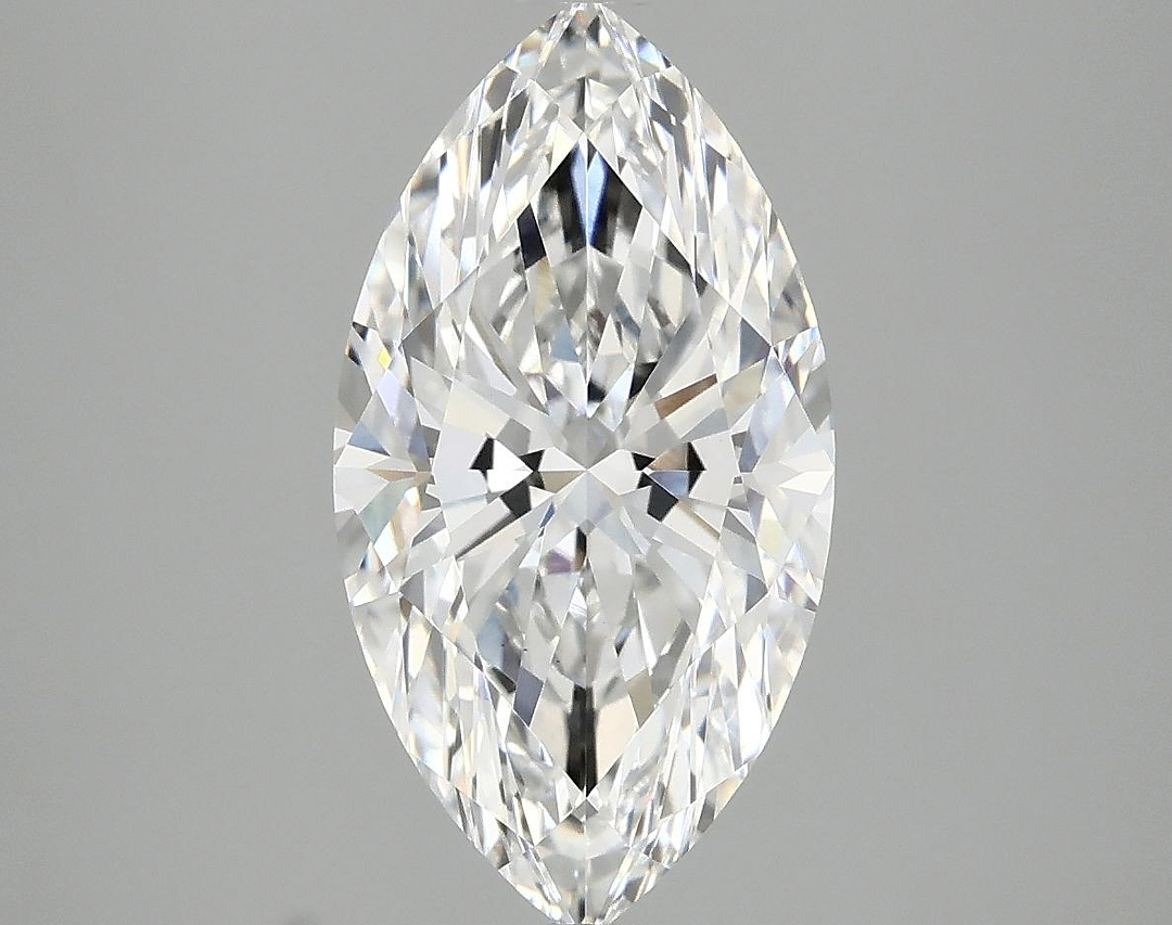3.05 Carat Marquise Shaped Excellent Cut VVS2 IGI Certified Lab Grown Diamond