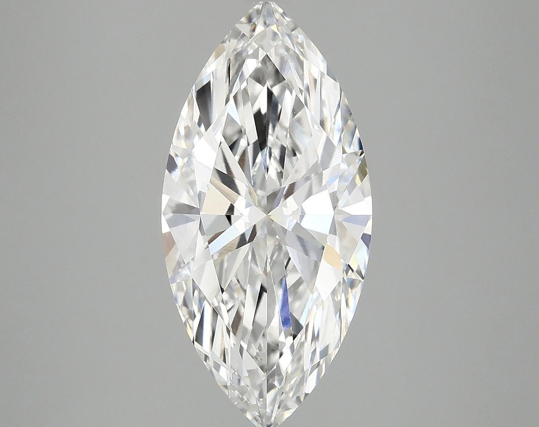 3.02 Carat Marquise Shaped Excellent Cut VVS2 IGI Certified Lab Grown Diamond
